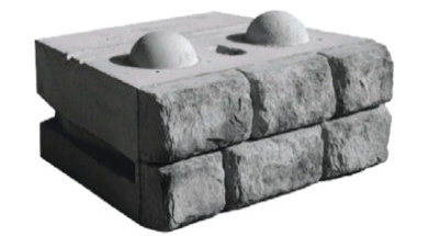 Cobblestone Bottom Block Redi-Rock 2500 lbs