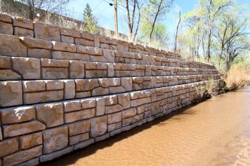 Redi-Rock Ledgestone gravity seawall